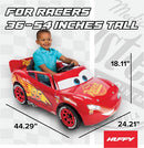 Huffy 6V Disney Pixar Lightning McQueen Ride-On Vehicle for Children Aged 3-7 in Red