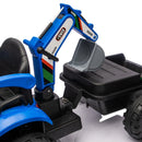 24V Ride-On Electric Excavator for Kids with Parental Control and Music