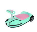 Wiggle Ride-On Car - 21.6V Pedal-Powered Green Electric Toy for Kids