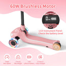 Kid-Friendly Electric Scooter with Triple LED Wheels, Safe 5MPH Speed, and LCD Display