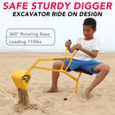 Kids Sand Digger Excavator Ride-On Toy
