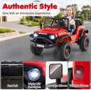 24V Kids Ride-On Car with Remote Control, Music, LED Headlights, and Spring Suspension