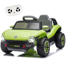 12V Official Volkswagen Beetle Electric Ride-On Car for Kids - Green, Speeds 1.5-2.5MPH