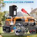 12V Power Adapter for Children's Ride-On Vehicles with Square Connector | Compatible with Kid TRAX GMC