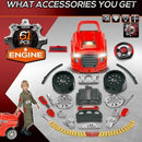 Engaging Red Truck Engine Playset for Kids Aged 3+ | Lights, Sounds, and Steering Wheel