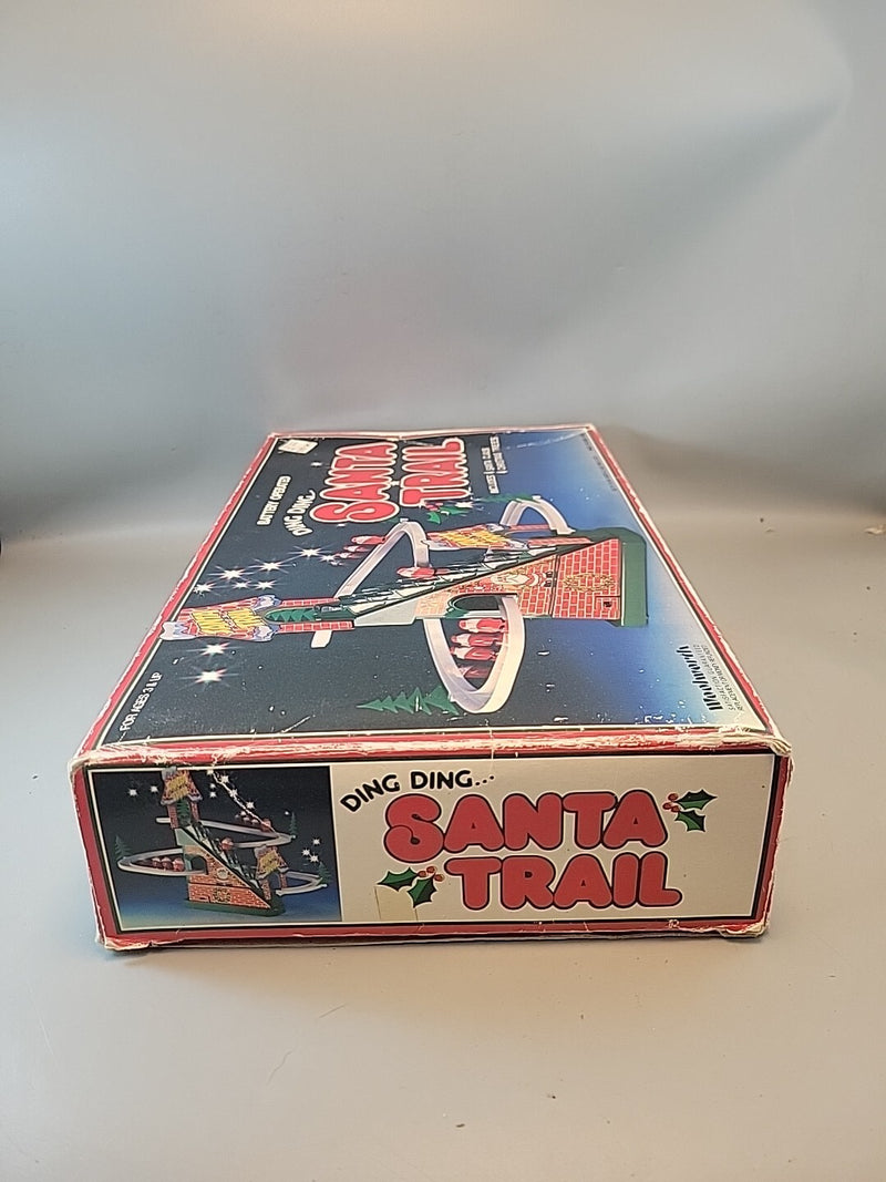 Battery-Operated Ding Ding Santa Trail Toy with Box - Rare Collectible