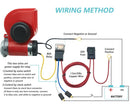 NEOGET 12V Compact Twin Tone Air Horn with Compressor