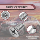 Pleoos Premium Stainless Steel Brake Disc Rotor Fasteners