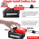 Milwaukee 18V Battery Adapter for Power Wheels | Set of 2 - 12V Ride-On Toy Batteries