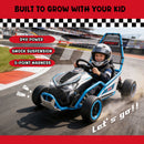 24V 400W Children's Electric Drift Go-Kart with Roll Cage, Safety Harness, and Bluetooth