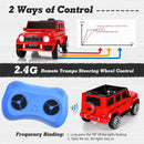 Mercedes-Benz G63 12V Kids Ride-On Car with Music and Remote Control in Red