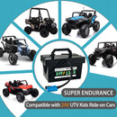 24V 12Ah Replacement Battery for Kids Ride-On Cars and UTVs