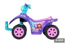 Gabby's Dollhouse 6V ATV Quad Ride-On Toy with LED Lights for Kids