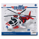 Children's Military Helicopter Toy with Bump-and-Go Action, Flashing Lights, and Sounds