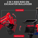 12V Kids Excavator Ride-On Toy with Front Loader and Digger Features