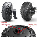 Set of 2 - 9.8" PU Solid EVA Foam Tires for Power Wheels, 1.2cm Thickness