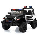 Kids Electric 2-Seater Police Car Jeep with Remote Control