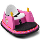 Pink 360° Spin Remote Control Bumper Car Toy for Kids