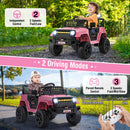 12V Children’s Electric Truck with Parental Control, Three Speed Settings, LED Lights, and Music Feature