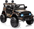 12V Electric 3-Speed Ride-On Truck for Kids with Remote Control, LED Lights, and Music