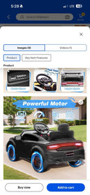 Dodge Charger Battery Operated Ride-On Car for Kids, Black