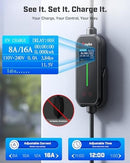2026 Enhanced Level 1 & 2 Charger Compatible with All J1772 Electric Vehicles, NEMA5