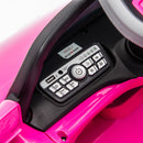 12V Licensed Pink Volkswagen Beetle Electric Ride-On Car for Kids, Speeds of 1.5-2.5MPH