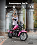 ELEMARA 24V Electric Dirt Bike for Big Kids - 15 mph Speed and 150 lb Capacity