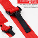 4-Point Safety Harness Set - 2 Inch for Go Karts, UTVs, ATVs, Racing Red
