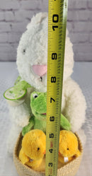 Easter Hop Quartet Plush Musical Toy Set with Bunny, Frog, and Chicks