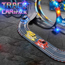 Glow in the Dark Racing Car Set with 5 Flashing LED Lights!