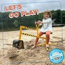 Children's 360° Rotating Sand Digger Ride-On Excavator for Beach and Sandbox Adventures