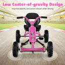 Kids' 4-Wheel Pedal Go Kart with Steering Handlebar for Toddlers
