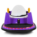 Purple 6V Kids Ride-On Bumper Car with 360° Spin and Remote Control