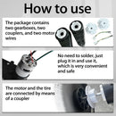 24V RS555 High-Speed Motor Gearbox Kit - Set of 2 for Power Wheels Enhancement