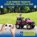 24V 4WD Electric Ride On Car for 2 with Remote Control, Bluetooth, and LED Lights, 3-in-1
