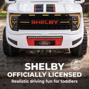 Qaba 3-in-1 FORD Shelby Push and Slide Car in White