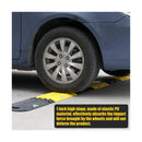 10ft Collapsible Rubber Speed Bump in Yellow