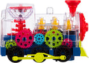 Illuminated Electric Gear Train Playset with Sound and Motion
