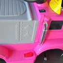 Garvee Kids' Pink/Gray Electronic Fire Truck Ride-On for Ages 3-4
