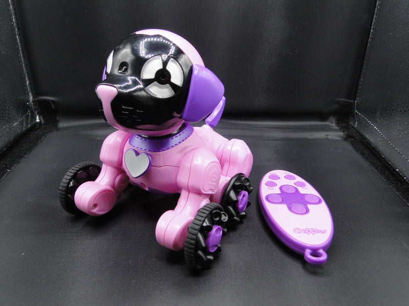 Robotic Pink Chippette Interactive Toy Dog