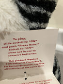 Leonardo Plush Talking Animated Black and White Tiger by Hallmark