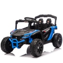 24V Children’s UTV with Remote Control, Bluetooth Audio, and 4-Wheel Suspension