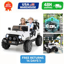 12V Dual-Seater Kids Ride-On Truck with Remote Control, LED Lights, and MP3 Player