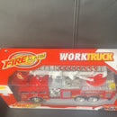 Battery-Powered Red Fire Rescue Ladder Truck Toy with Lights and Sounds