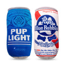 Nestpark Pup Light and Blue Rubbin Pups - Fun Beer-Themed Dog Toys