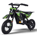 Electric Off-Road Dirt Bike for Children 5-10 Years Old, Green