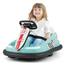 6V Electric Bumper Car for Kids with Dual Speed and Convenient Back Handle