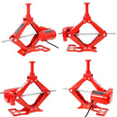 12V Electric Scissor Jack Set for Vehicles, 3 Ton Capacity, Adjustable Lift Height 5"-17"