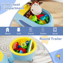 Dual-Function Ride-On Car for Toddlers with Removable Trailer